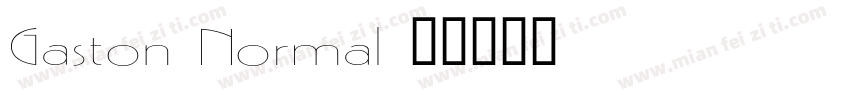 Gaston Normal字体转换